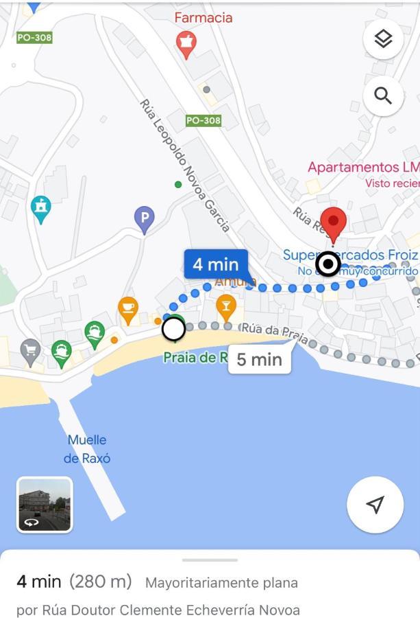 Apartamento Lb, Vistas A La Ria Raxó Zewnętrze zdjęcie
